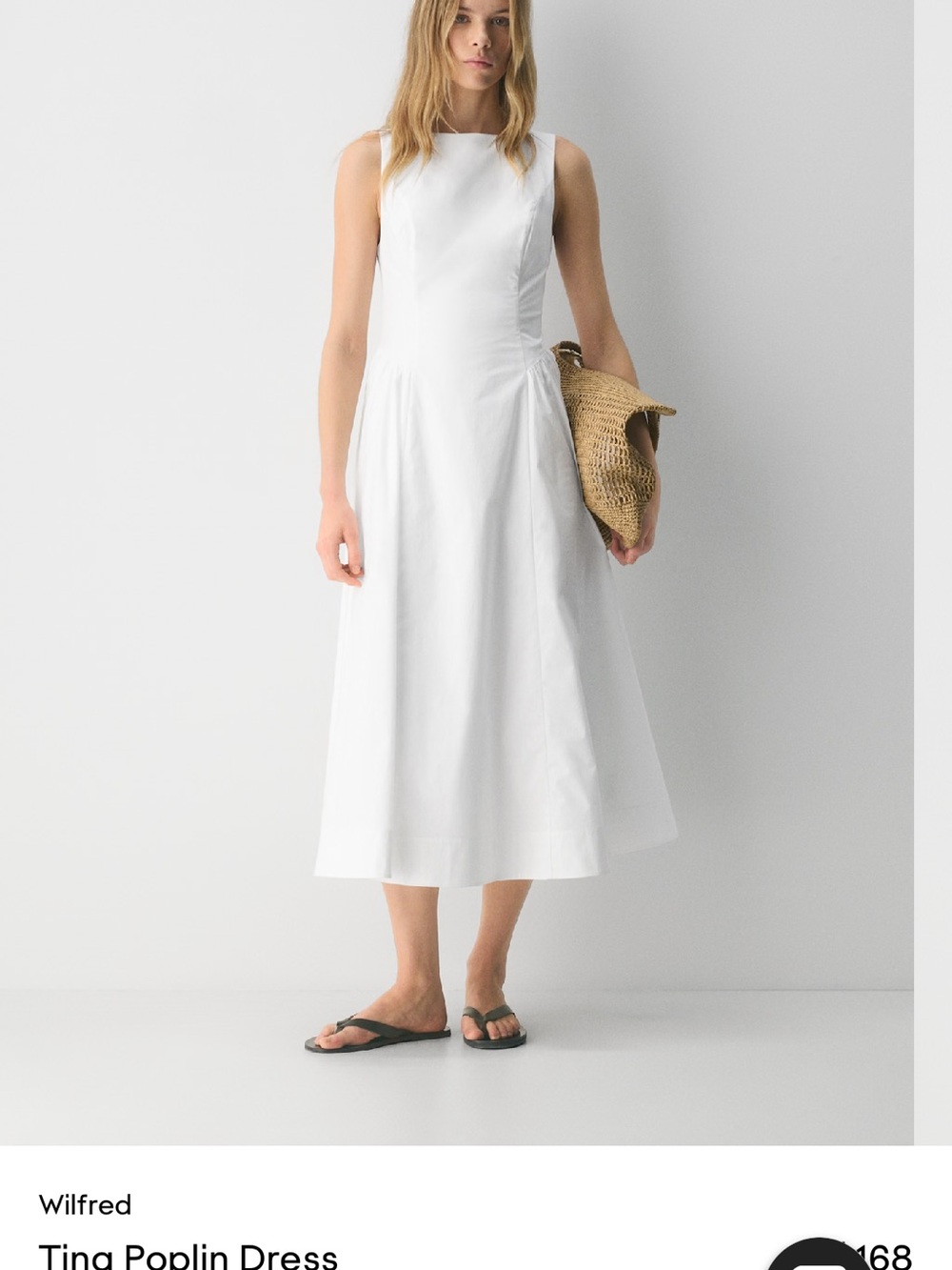 Aritzia Tina Poplin dress